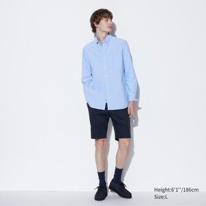 UNIQLO Navy Stretch Slim-Fit Shorts (9โ)